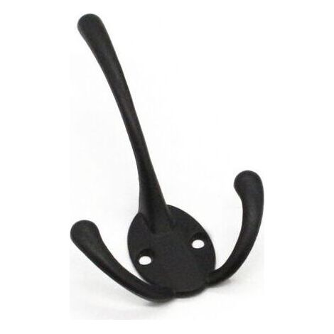 Crochets triangulaires élégants en alliage de zinc noir – Luxe abordable, crochets triangulaires pour chambre et cuisine, lot de 5, 161 × 69 mm (1/4)