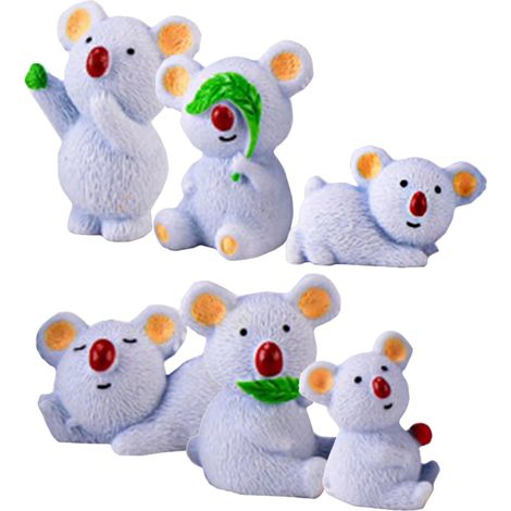 Teiliges Resin Koala Bären Figuren Langlebige (1/5)
