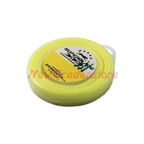 Matassa bobina filo decespugliatore giallo diametro tondo 3 mm 270207 15 metri