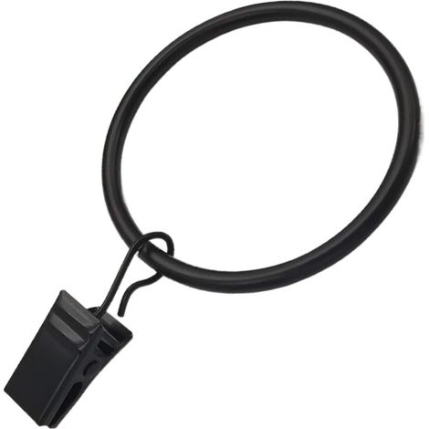 Gardinenringe – Set mit 24 dekorativen Gardinenclips mit stabilen Clips, 35 mm Innendurchmesser (1/5)