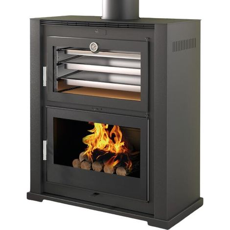 Poêle à bois avec four - FIREMATIC Baltimore 10.9 kW Foyer en fonte (1/6)