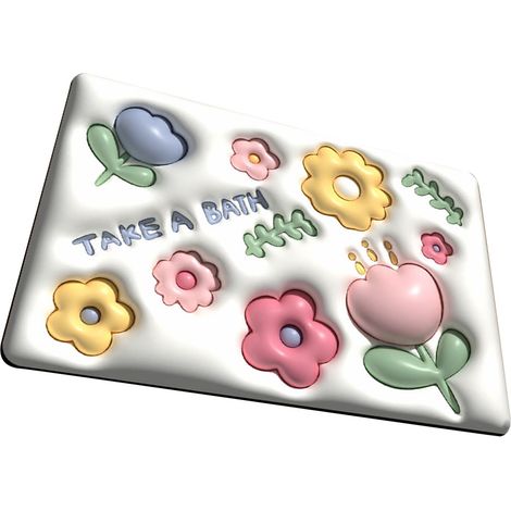 Tapis de bain en terre de diatomées antidérapant motif 3D séchage rapide tapis de sol salle de bain 003 (1/5)