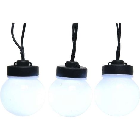 20 globo luci led bianco fredda cavo luci 9,50 m int (1/2)