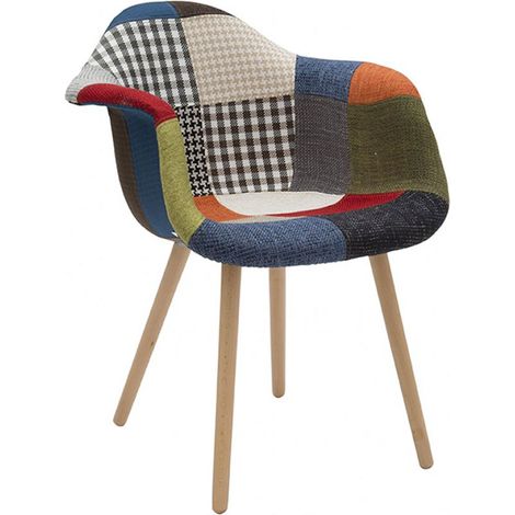 Poltrona in Tessuto Patchwork