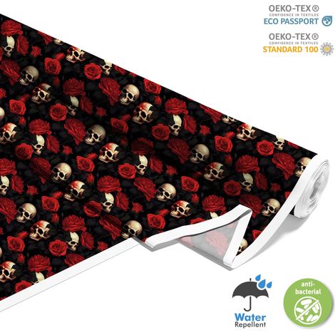 TESSUTI DECORATIVI PER ESTERNI OXFORD - Motivo Teschio I DX4545 (1/5)