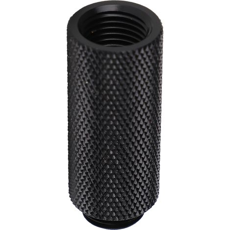 Raccords G1/4 chromés 40mm noir pour watercooling PC, refroidissement liquide, système de refroidissement