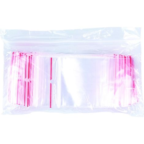 Bolsas transparentes de LDPE con cierre herm茅tico de 5x7 cm, 100 unidades.