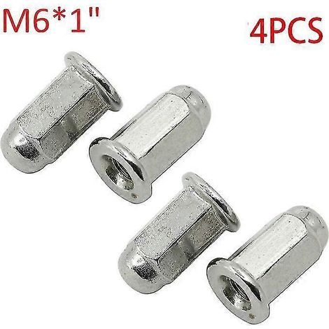 4/8 Stück M6 M8 M10 Gewindebolzen-Zylindermuttern für Honda Yamaha BMW Größe 6 mm x 1 / 8 mm x 125 / 10 mm x 125 --M6 4 Stück