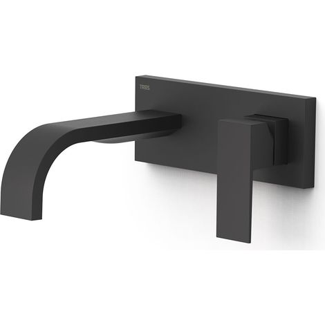 Façade mitigeur lavabo Noir mat - TRES 00630031NM (1/2)