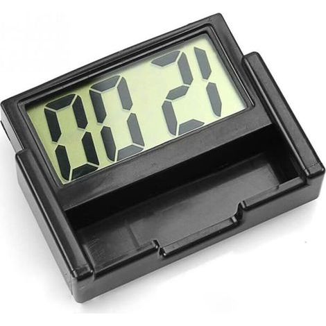 Orologio digitale per auto Lntyq, mini orologio da cruscotto, orologio elettronico universale, orologio adesivo con schermo LCD, orologio da scrivania per cruscotto. (1/5)