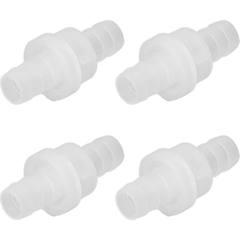 Lot de 12 clapets anti-retour pour aquarium, résistants à l'ozone et à l'huile, en polypropylène (PP), de 10 mm de diamètre, pour aquarium et industrie chimique. (1/5)