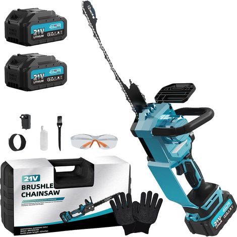 Motosierra, espada de 30 cm, motor sin escobillas, 12 pulgadas (1/5)