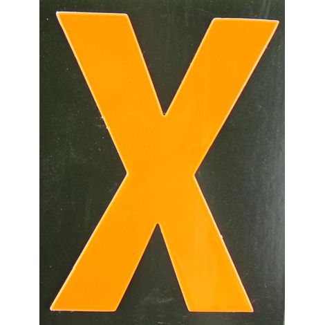 Conacord Reflektierender Klebebuchstabe X orange X Klebebuchstaben & Zahlen (1/2)