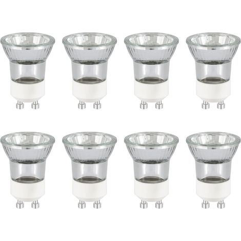 Pack de 8 Ampoules Halogènes GU10 MR11 35W Dimmables Blanc Chaud 2800K Faisceau 45° pour Éclairage Intérieur et Vitrine (1/5)