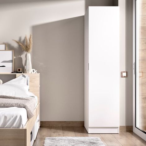 Armario de 1 puerta Blanco 184x41x52 cm - ESSEN (1/5)