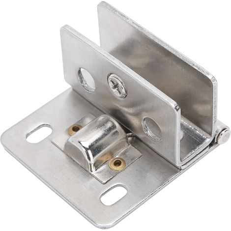 Porte en verre avec charnière et support d'angle en acier inoxydant - Fournitures ménagères