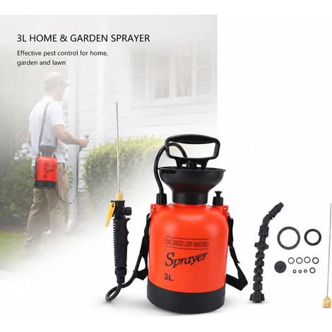 Spruzzatore a spalla da 3 litri - Antitermite - Ampia copertura. Spruzzatore da giardino portatile in PP, per una nebulizzazione uniforme in casa e sul prato. (1/5)