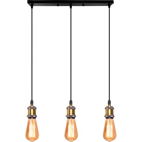 Style industriel Chandelier rétro Restaurant chambre salon salon lampe LED Mode, simple lustre en fer de restaurant postmoderne lampe MODOU (1/5)