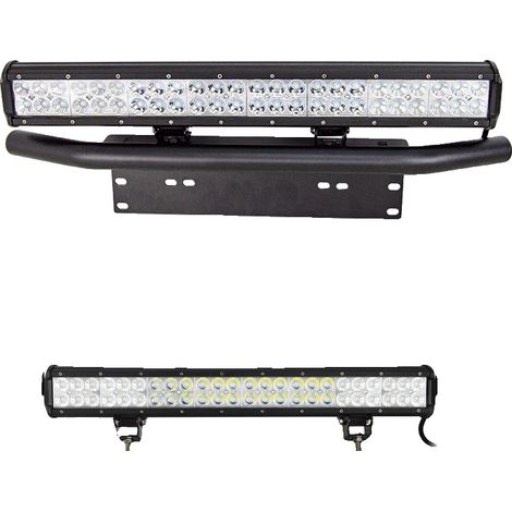 Barre lumineuse LED, boîtier en aluminium durable, design étanche, 23in 144W pas de fil (1/2)