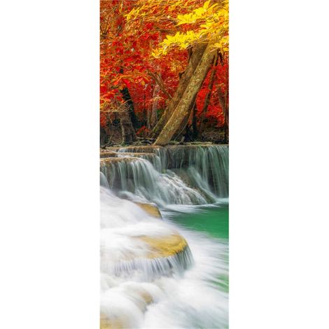 Panneau mural douche en alu-composite VIPANEL - Inspiration Nature Décor Chutes d'Eau 3 - Finition Brillant - 100x255cm (1/5)