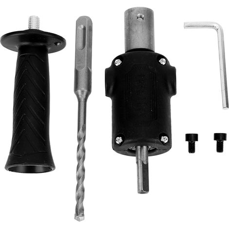 Cabezal de conversión para martillo eléctrico, cabezal de taladro para martillo perforador eléctrico, broca negra para martillo eléctrico (1/5)