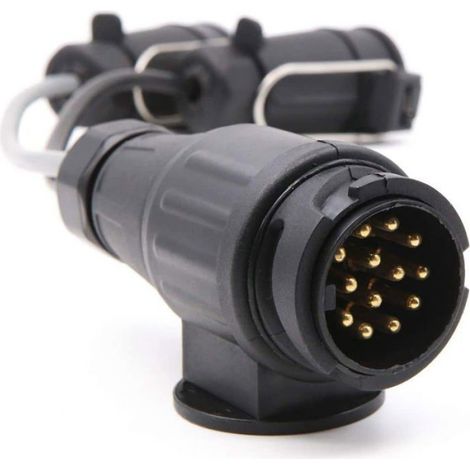 Adaptateur Remorque 13 Broches Vers 7 Broches 12N Et 12S - Pour Caravane Et Remorque - 1 Pièce (1/5)