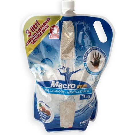 Crema de manos recarga L 3,0 Macrocream Nettuno