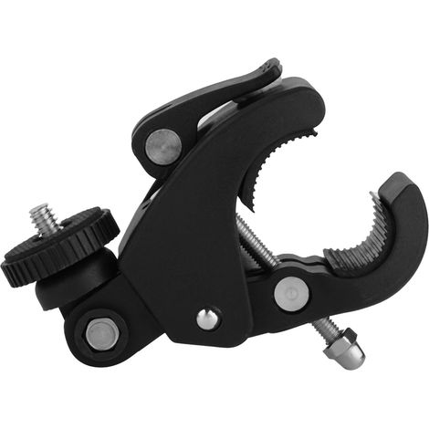 Soporte ajustable para manillar con bloqueo giratorio, accesorio para cámara de acción para motocicleta y bicicleta. (1/5)