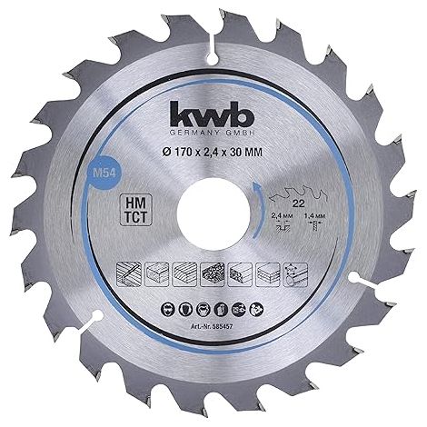 Scie circulaire HM Ø170 x 30 mm 22Z KWB