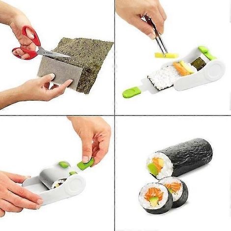 Moule à sushis et onigiri facile à faire soi-même, kit de cuisine japonaise avec accessoires pour bento et rouleaux de riz. (1/2)