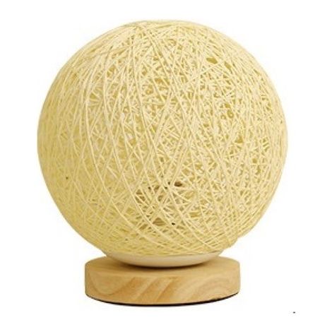 Ynkkvre - Lampe de table en bambou - Veilleuse simple et décorative - Luminosité réglable, design en rotin et bois, lumière LED chaude pour chambre et chambre d'enfant (1/5)
