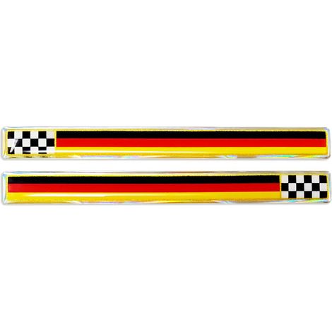3D Sticker Bandiera Slim Germania Scacchi
