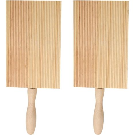 aus Naturholz für Garganelli und Gnocchi 2 teilig