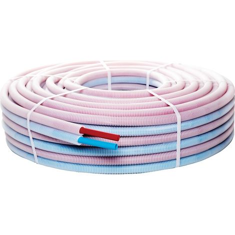 Tube PER duo pré-gainé 13x16 - 50 mètres - AURAY MANAGING SL (PIPEX)