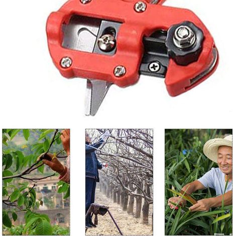 ALLIANDISSécateur Outils de jardin semis élagage arbre fruitier greffage sac tissu noir + élastique + membrane (1/3)