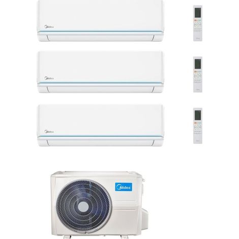 Midea Climatizzatore Trial Split serie Evolution 9+9+18 con M5OE-42HFN8-Q Inverter R 32 Wi-Fi Classe A++