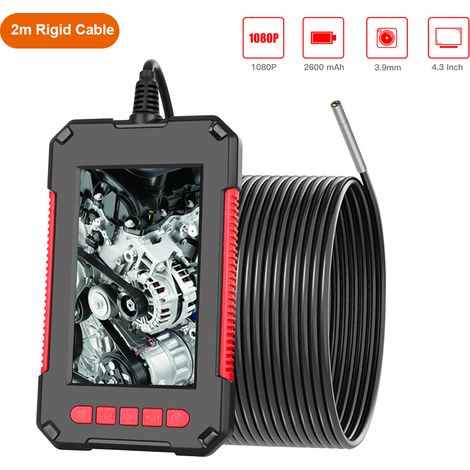 P40 Tragbare industrielle Endoskop-Inspektionskamera, IP67 wasserdicht, 3,9-mm-Objektiv, 6 integrierte, einstellbare LEDs mit 4,3-Zoll-1080P-HD-Display (1/5)