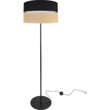 Stehlampe mit Metallschirm, 40 cm, Schwarz