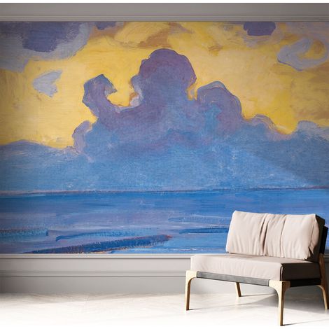 Papier peint autocollant avec imprimé décoratif pour salon et chambre à coucher Installation facile Paysage de nuages 312x219 cm (1/5)