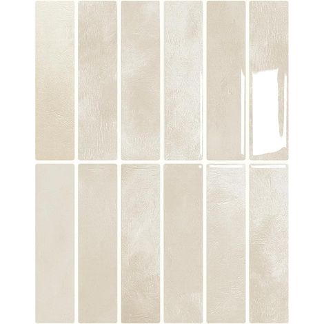 Lot de 10 Miroirs Autocollants - Décor Mural 3D à Décoller (29x23 cm) pour Crédence et Salle de Bain, Autocollants Réfléchissants Incassables (1/5)