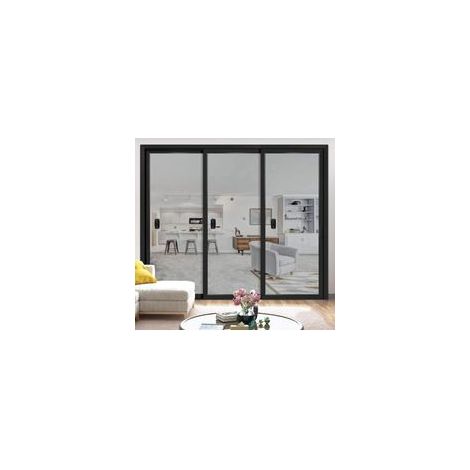 Lot de 6 poignées d'armoire instantanées autocollantes pour tiroir, aide à tirer avec poignée de porte coulissante adhésive, poignée à coller pour fenêtres en verre, sans perçage (noir) (1/4)