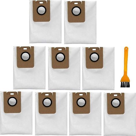Lot de 10 brosses de nettoyage et sacs à poussière pour Dreame Bot L10 Plus/Z10 Pro (1/4)
