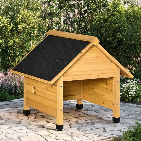 Abri de jardin en bois massif pour tondeuse robotisée 75 x 76 x (1/5)