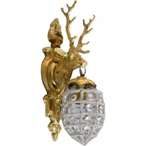 Applique murale élégante en laiton Golden Deer Glamour (1/5)