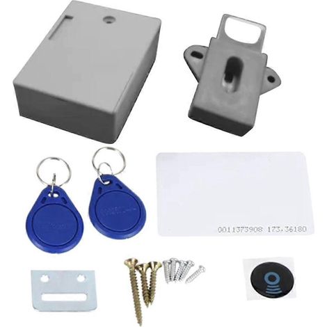 Serrure électronique RFID pour armoire, dissimulée et facile à installer soi-même, adaptée aux armoires en bois, armoires de rangement, tiroirs, armoires à chaussures, etc., serrure électronique dissi (1/5)