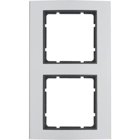Berker B3  Cornice 2 elementi alluminio / antracite 10123004