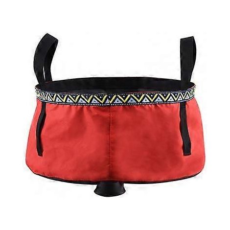 Seau pliable multifonctionnel 6L/8L/12L avec sac de rangement d'eau et évier portable pour les voyages, le camping et la pêche.