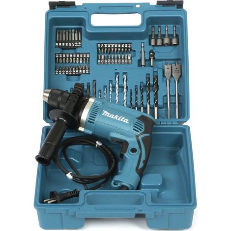 Makita HP1631KX3 Trapano a percussione - 74 Accessori inclusi