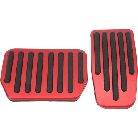 Lot de 2 couvre-pédales de frein rouges antidérapants, résistants à l'usure, élégants et durables, pour Tesla Model 3. (1/5)