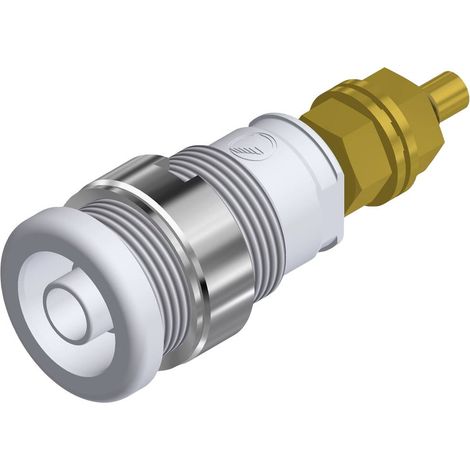 Douille banane de sécurité Ø de la broche: 4 mm Hirschmann Test & Measurement SEB 2600 G M4 972354107 blanc 1 pc(s) (1/2)
